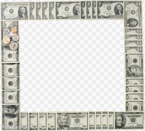 рамка долларовые купюры монеты