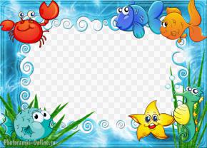 рамка детская море рыбы