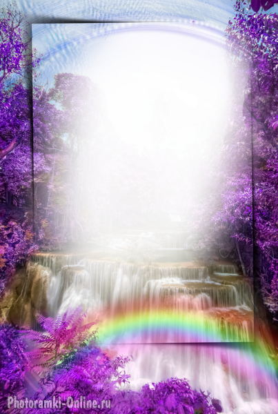 рамка тайланд парк водопад деревья