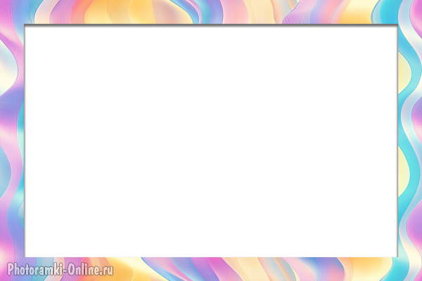 Простая рамочка с мягкими разводами в пастельных тонах.