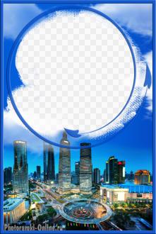 рамка небоскребы Шанхай Китай