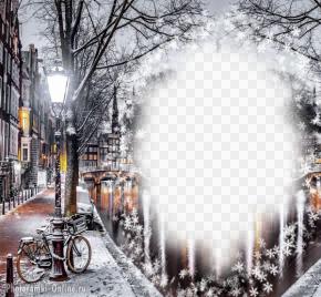 зимний фотоэффект онлайн в городе Амстердам, Нидерланды