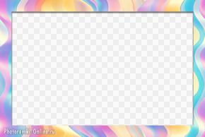 Простая рамочка с мягкими разводами в пастельных тонах.