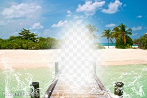 фотоэффект тропический пляж