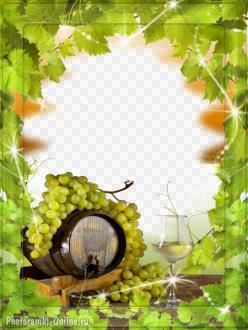 рамка виноград вино